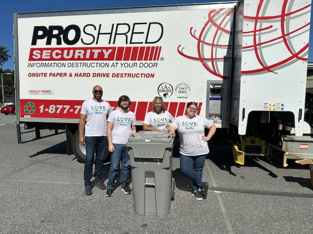 Revity Team Members at October 2024 Shred Day at Renaissance!